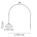Lampa wisząca Mod 2129 Flos 