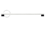 Minimalistyczna lampa Zangra  Tuba opal glass LED 100cm