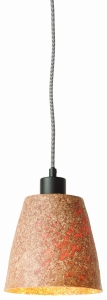 LAMPA WISZĄCA SEQUOIA Z DREWNA SEKWOI/ 1-ABAŻUROWY 17X16CM, NATURALNY  GOOD&MOJO