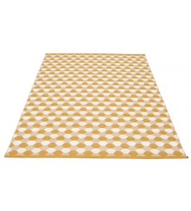 DYWAN DANA PAPPELINA - OCHRE / BEIGE / VANILLA