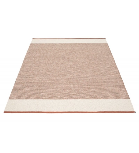 DYWAN EDIT PAPPELINA - BRICK / VANILLA / LINEN METALLIC / 230X320CM