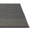 DYWAN EDIT PAPPELINA - BLACK / CHARCOAL / GRANIT METALLIC / 230X320CM