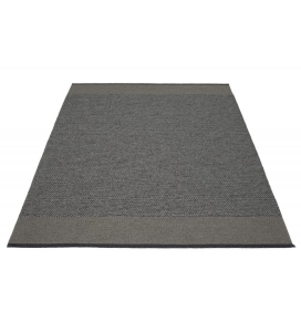 DYWAN EDIT PAPPELINA - BLACK / CHARCOAL / GRANIT METALLIC / 230X320CM