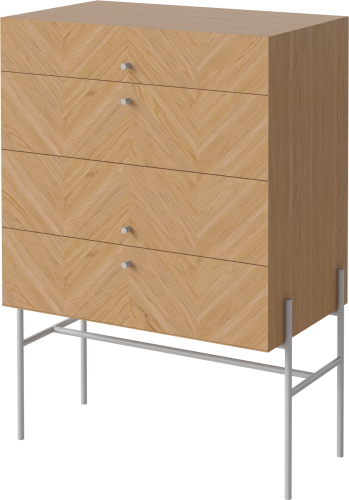 Komoda Luxe szare uchwyty BOLIA różne warianty 