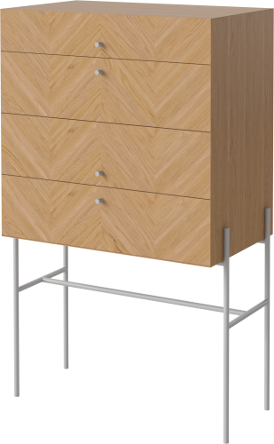 Komoda Luxe szare uchwyty BOLIA różne warianty  