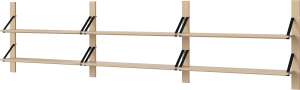 Półka system modułowy STRAP LIVING 07 dąb bielony Bolia różne warianty