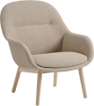 Fotel Fiber Lounge na drewnianych nogach MUUTO  różne warianty
