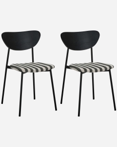 Krzesła Must Black - Off-White 2 Sztuki House Doctor