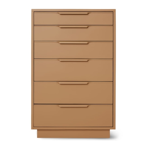 Komoda z 6 szufladami, camel HKLIVING
