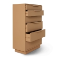 Komoda z 6 szufladami, camel HKLIVING