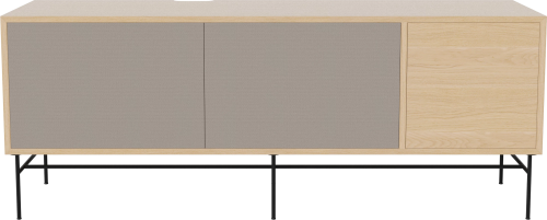 Szafka 35 CASE L 35 dąb bielony / czarna podstawa BOLIA 