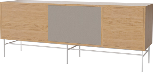 Szafka CASE L 35 dąb naturalny / biała podstawa BOLIA 