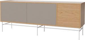 Szafka CASE L 35 dąb naturalny / biała podstawa BOLIA