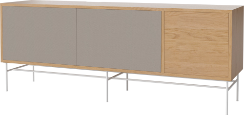 Szafka CASE L 35 dąb naturalny / biała podstawa BOLIA