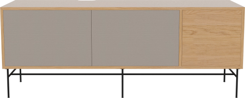 Szafka CASE L 35 dąb naturalny /czarna podstawa BOLIA 