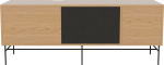 Szafka CASE L 35 dąb naturalny /czarna podstawa BOLIA 