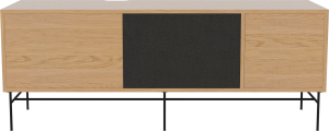 Szafka CASE L 35 dąb naturalny /czarna podstawa BOLIA 