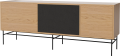 Szafka CASE L 35 dąb naturalny /czarna podstawa BOLIA 