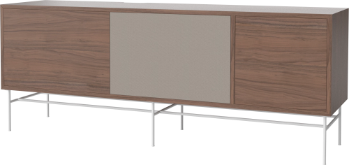 Szafka CASE L 35 orzech naturalny / biała podstawa BOLIA  