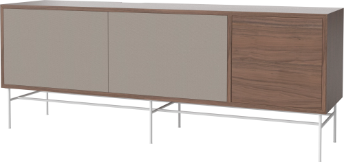 Szafka CASE L 35 orzech naturalny / biała podstawa BOLIA  