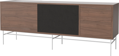 Szafka CASE L 35 orzech naturalny / biała podstawa BOLIA  