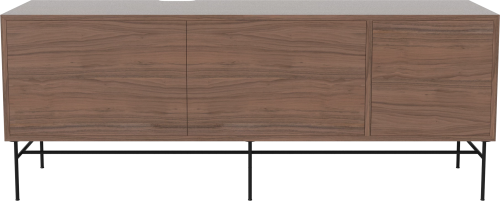 Szafka CASE L 35 orzech naturalny / czarna podstawa BOLIA  