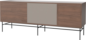 Szafka CASE L 35 orzech naturalny / czarna podstawa BOLIA 