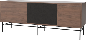 Szafka CASE L 35 orzech naturalny / czarna podstawa BOLIA