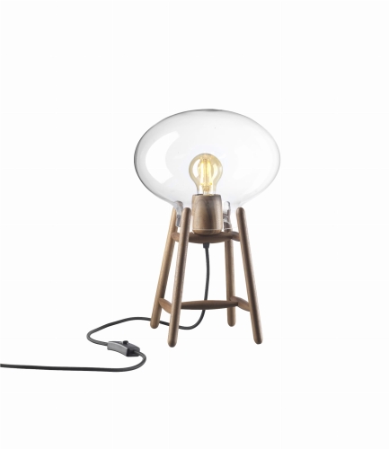 Lampa stołowa U4 Hitti przeroczysty klosz, FDB Møbler różne warianty 