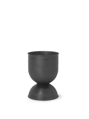 Doniczka Hourglass Small Black Ferm Living