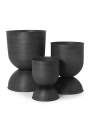 Doniczka Hourglass Small Black Ferm Living