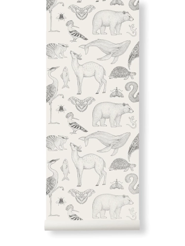 Tapeta Katie Scott Animals Offwhite Ferm Living 