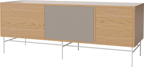 BOLIA szafka CASE L 48 dąb naturalny / biała podstawa 