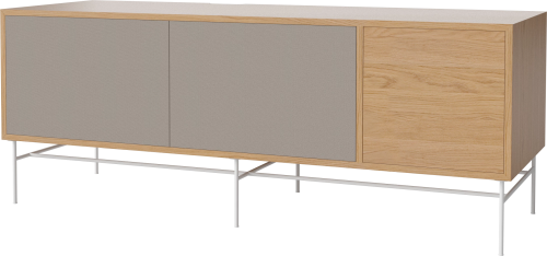 BOLIA szafka CASE L 48 dąb naturalny / biała podstawa