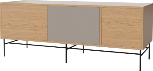 BOLIA szafka CASE L 48 dąb naturalny / czarna podstawa