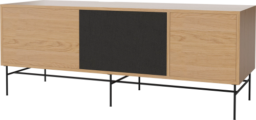BOLIA szafka CASE L 48 dąb naturalny / czarna podstawa 