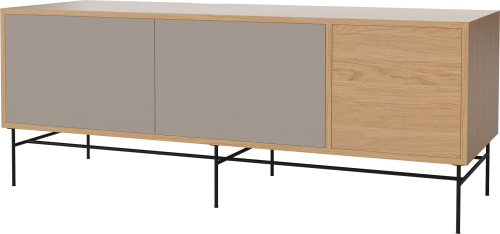 BOLIA szafka CASE L 48 dąb naturalny / czarna podstawa  