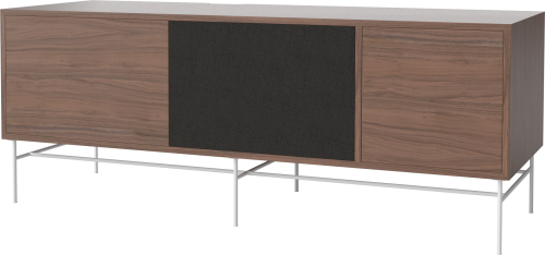 BOLIA szafka CASE L 48 orzech naturalny / biała podstawa