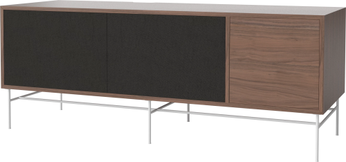 BOLIA szafka CASE L 48 orzech naturalny / biała podstawa 