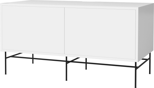 BOLIA szafka CASE M 48 biały korpus / czarna podstawa