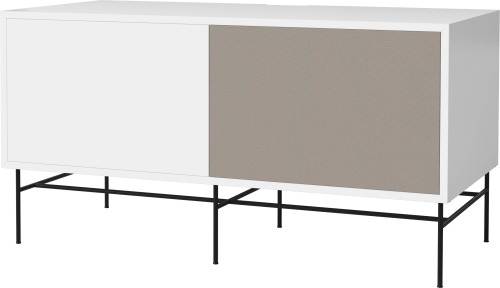 BOLIA szafka CASE M 48 biały korpus / czarna podstawa