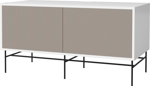 BOLIA szafka CASE M 48 biały korpus / czarna podstawa