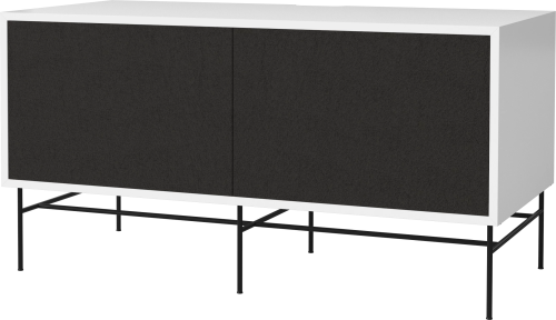 BOLIA szafka CASE M 48 biały korpus / czarna podstawa