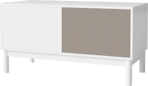 BOLIA szafka CASE M 48 biały korpus / dębowa podstawa