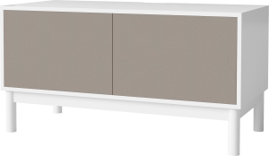 BOLIA szafka CASE M 48 biały korpus / dębowa podstawa 