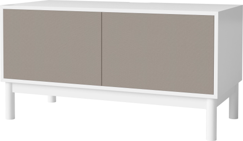 BOLIA szafka CASE M 48 biały korpus / dębowa podstawa 