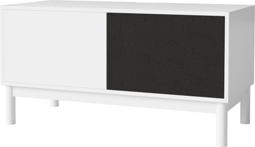 BOLIA szafka CASE M 48 biały korpus / dębowa podstawa