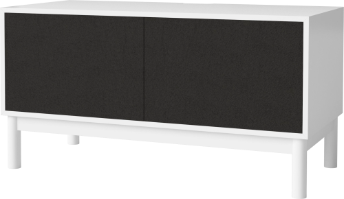 BOLIA szafka CASE M 48 biały korpus / dębowa podstawa 