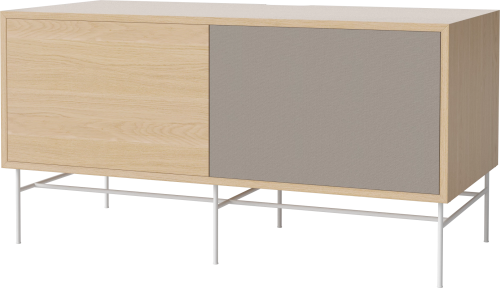 BOLIA szafka CASE M 48 dąb bielony / biała podstawa 