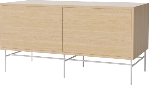 BOLIA szafka CASE M 48 dąb bielony / biała podstawa